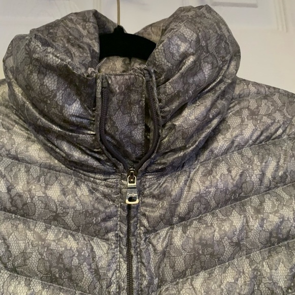 Jessica Simpson Puffer Gray & White Jacket Size S - Picture 2 of 5